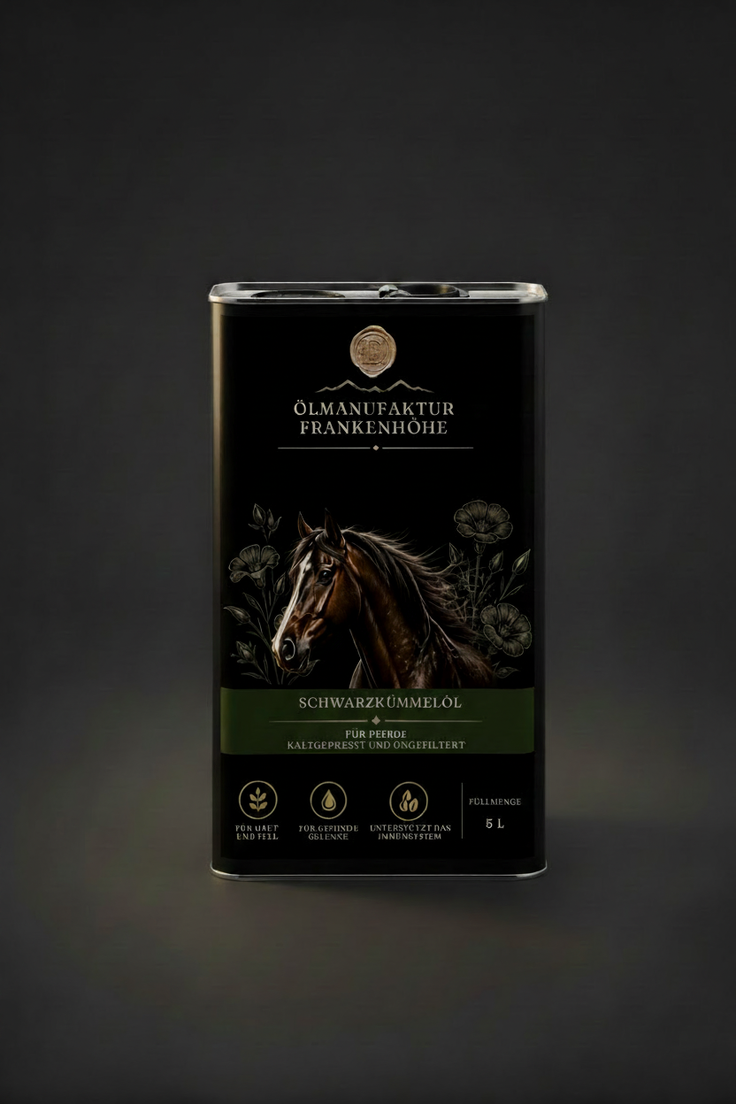 5-Liter-Schwarzkümmelöl für Pferde