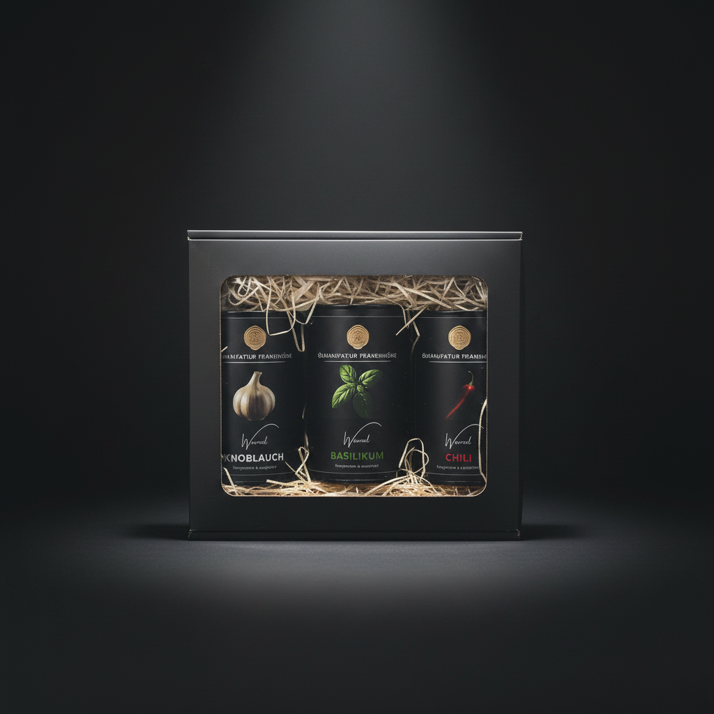 Ölmanufaktur Frankenhöhe – Geschenkset dunkler Hintergrund