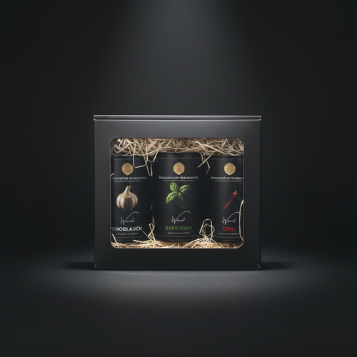 Ölmanufaktur Frankenhöhe – Geschenkset dunkler Hintergrund
